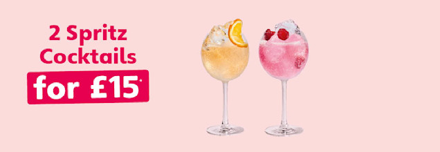 2 spritz cocktails for £15