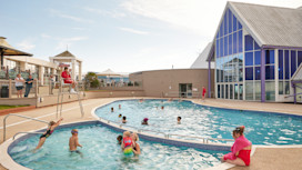 Outdoor pool at Combe Haven