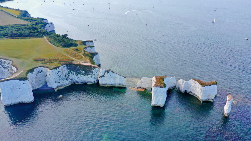 Check out Old Harry Rocks