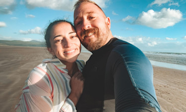 Couple on beach