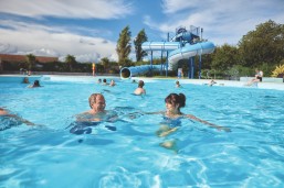 The outdoor pool at Golden Sands