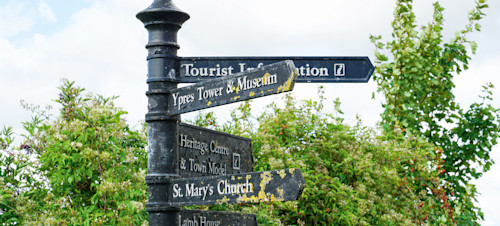 Street signs in pretty Rye, Sussex