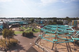 The view of the Adventure Village at Golden Sands from above
