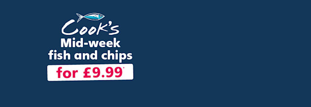 Mid-week fish and chips for £9.99