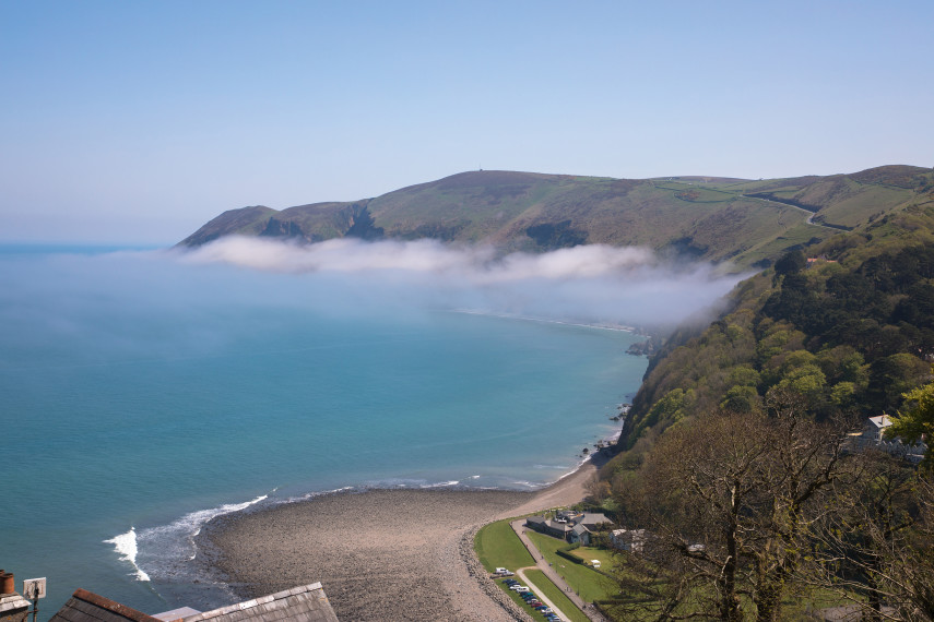 Lynton & Lynmouth Cliff Railway path walking route