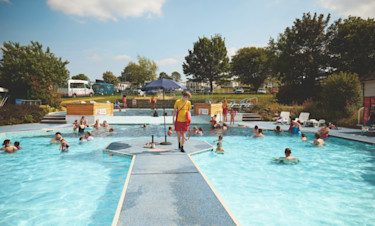 Heated outdoor pool