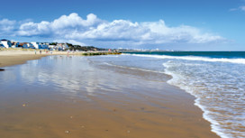 Close to Sandbanks beach at Rockley Park