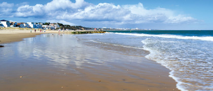 Close to Sandbanks beach at Rockley Park