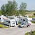 Campervans at Marton Mere holiday park.
