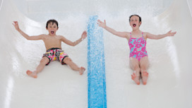 Indoor and outdoor pools at Kiln Park