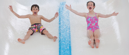 Indoor and outdoor pools at Kiln Park