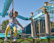 The Mini Aerial Adventure course has exciting elements such as disc walkways and a zip wire, just like the grown-up version