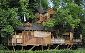 You can dine in the magnifcent treehouse at Alnwick