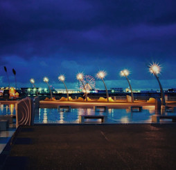 Blackpool Promenade at night 