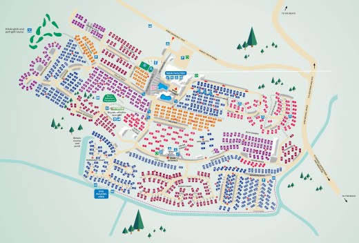 Map of Combe Haven Holiday Park