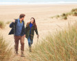 Walking the dunes at Golden Sands in Lincolnshire