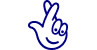 the blue National Lottery logo. You can buy lottery tickets in Haven's supermarkets.