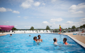 Outdoor pool at Combe Haven