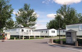 Computer graphic illustration of the new Royal Dornoch community at Seton Sands