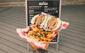 Smash burgers and loaded fries now being served at Littlesea, Dorset.
