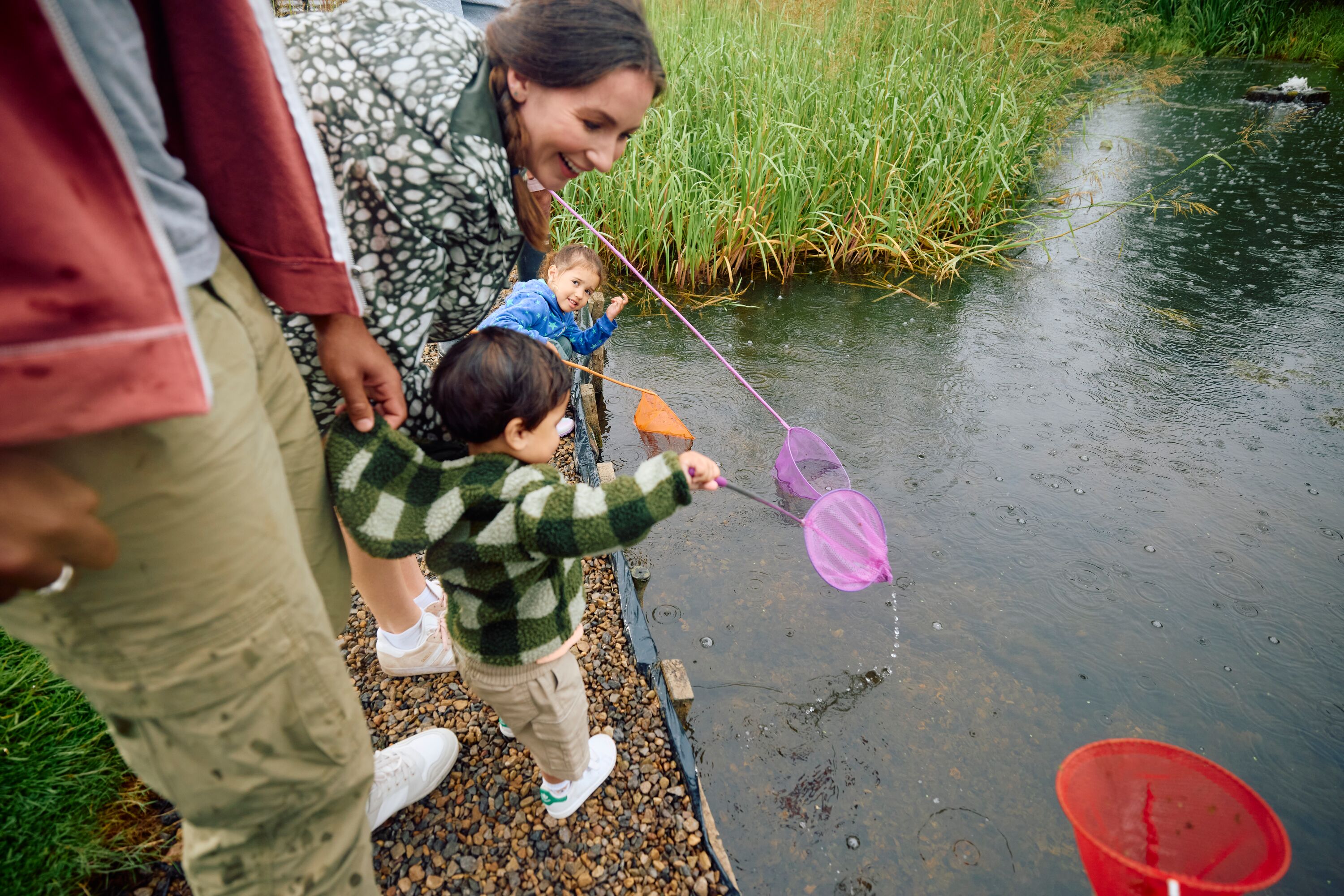 Pond dipping at Primrose Valley