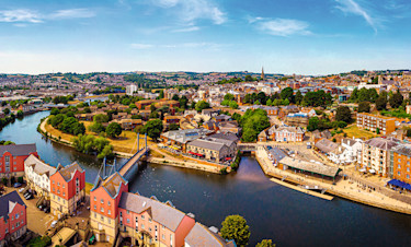 Exeter from above
