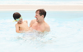 Enjoying family time at Golden Sands, Lincolnshire.