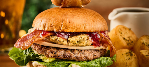 Try out our special festive burger!