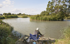 Fishing lake at Orchards