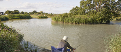 Fishing lake at Orchards