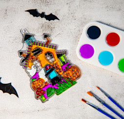 Create a colourful sun catcher in a range of designs.