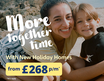 New holiday homes from £268 per month at selected parks. T&Cs apply