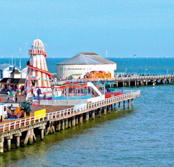 View of Clacton Pier from Tom Peppers