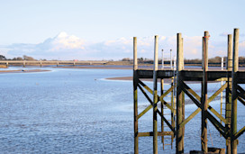 The River Wyre near Blackpool.