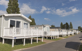 Caravans overlooking the sea