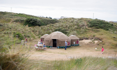 Glamping at Perran Sands