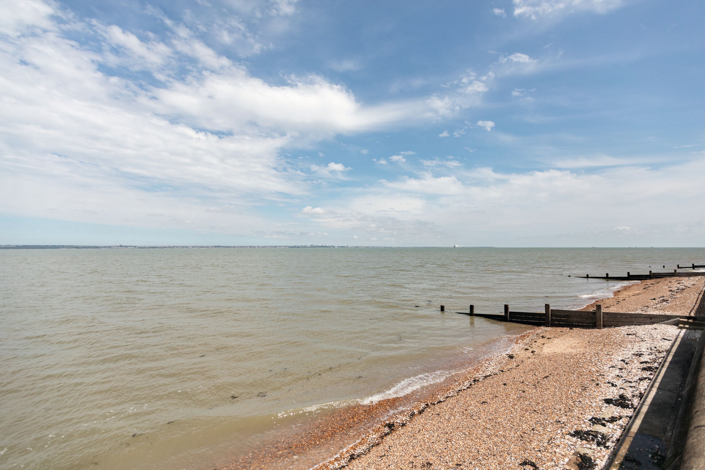The estuary beach at Kent Coast, Kent