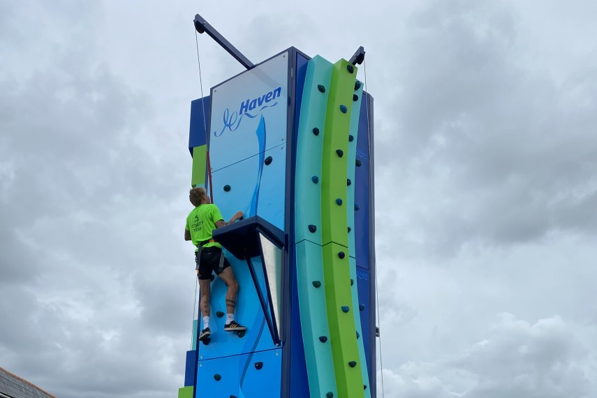 And mobile climbing walls are installed at: