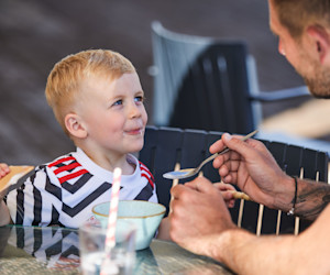 Delicious dining at The Garden House family restaurant in Hopton, Norfolk.