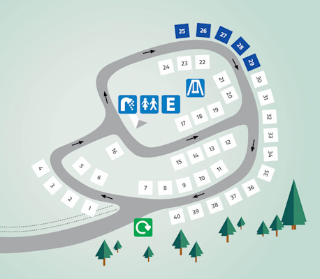 Map of Seton Sands Holiday Village Touring