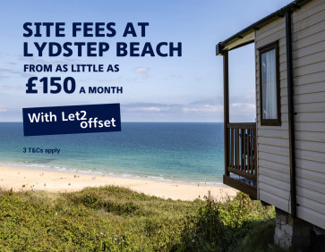 Pay low site fees at Lydstep Beach with Let2offset