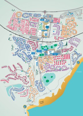 Map of Static Caravans for sale at Hafan y Môr