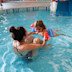 Toddler enjoying the pool at Haven