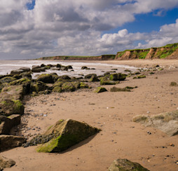 Rocks on the beach at Barmston near Skipsea.