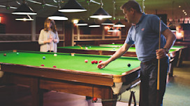 The Snooker Room with its three full-sized tables