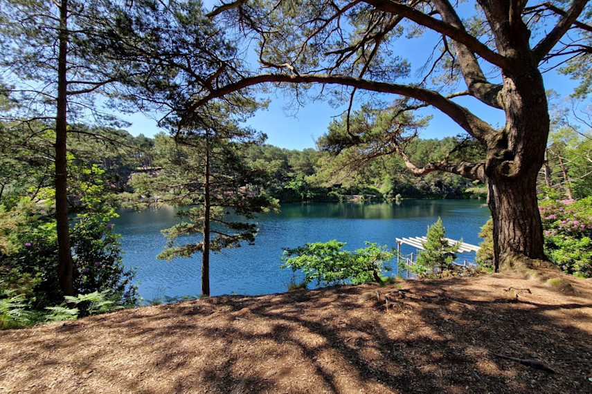 Gaze into The Blue Pool and Tea House