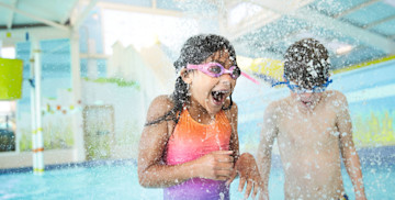 Kids love the water features in the pool and there's something for all, big and small.