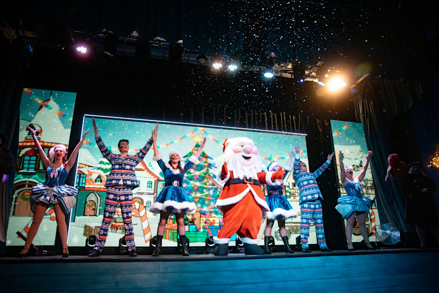 What's included in a Santa's festive fun day pass?