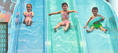 The indoor slide at Primrose Valley