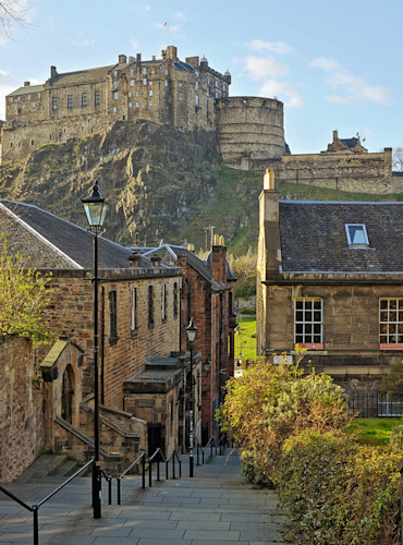 A view of Edinburgh's pretty streets.